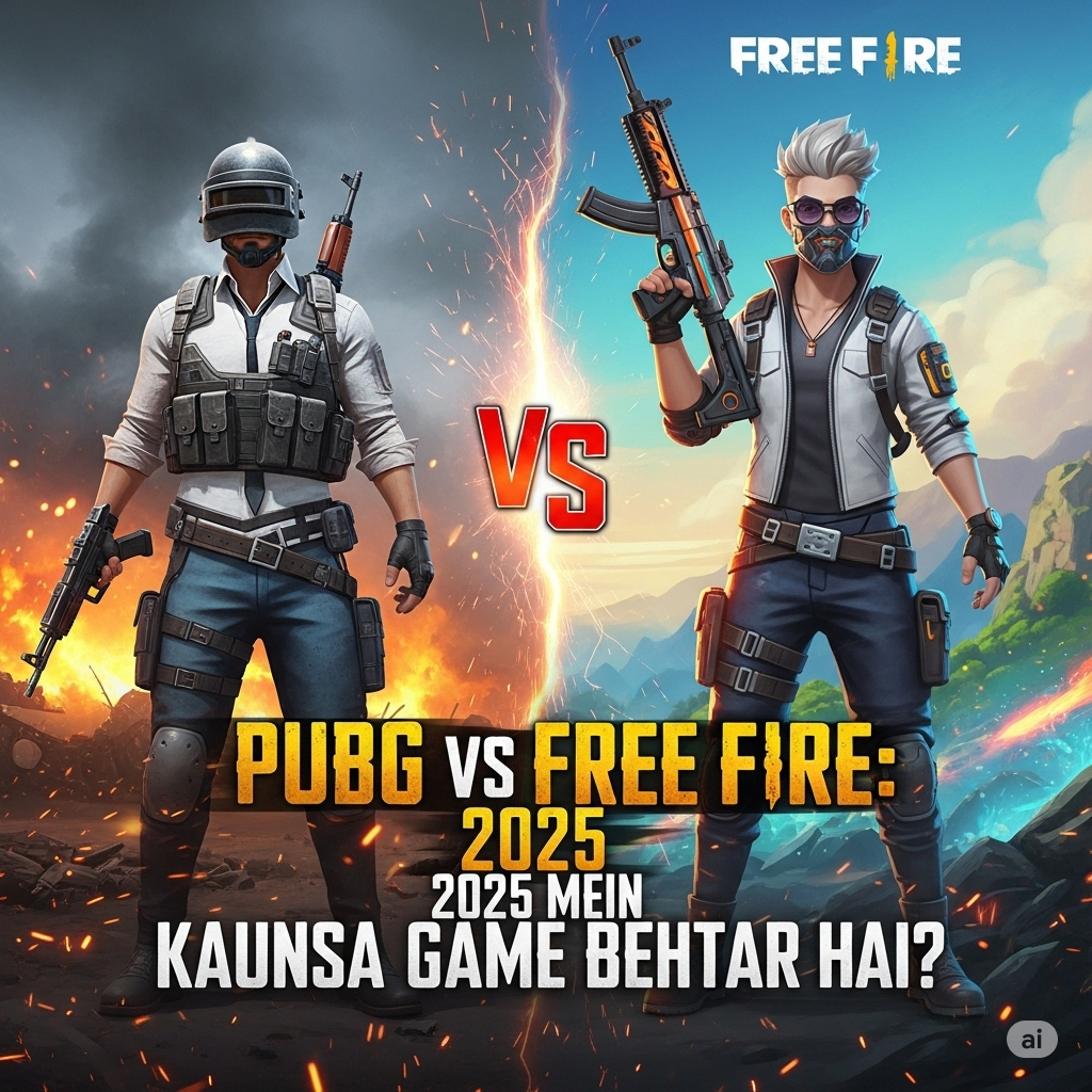 &quot;PUBG vs Free Fire: 2025 Mein Kaunsa Game Behtar Hai?&quot;