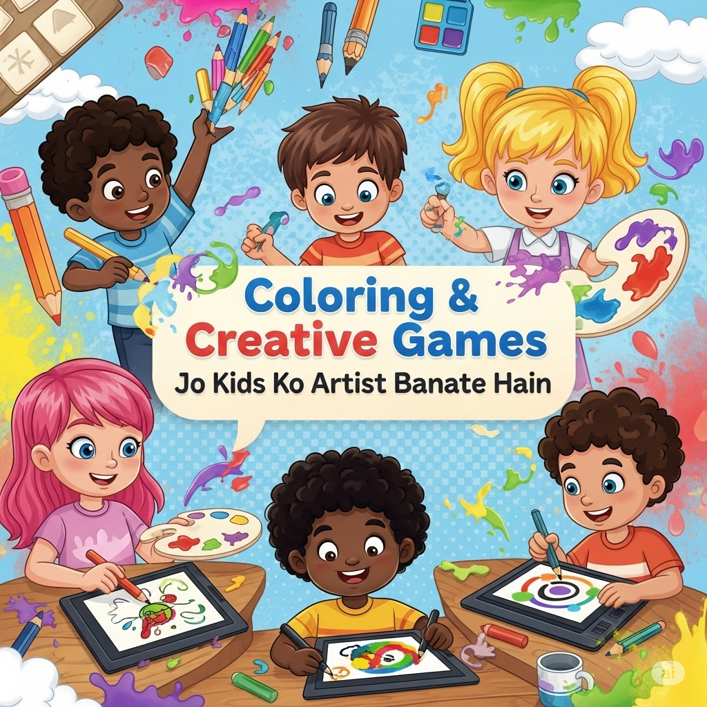 Coloring &amp; Creative Games Jo Kids Ko Artist Banate Hain