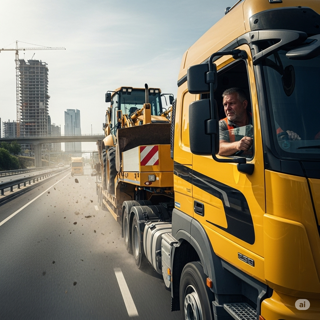 Truck Driving Construction Transport