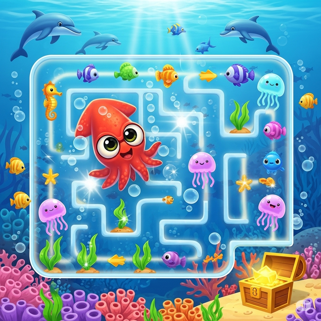 Squid Maze Challenge