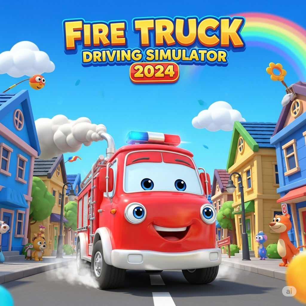 Fire Truck Driving Simulator 2024